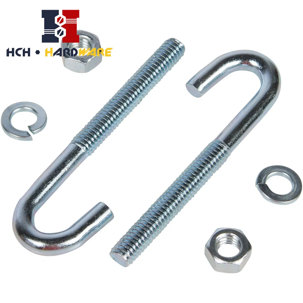 Zinc J Stainless Steel Hook Bolt
