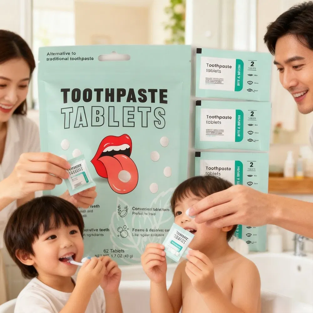 Hydroxyapatite Peppermint Toothpaste Tablets - Fluoride-Free