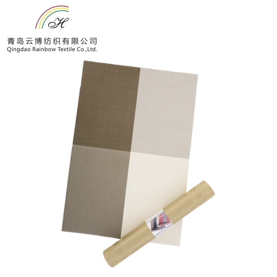 Custom PVC Placemat Waterproof Heat Resistant Oilproof Wipeable Place Mat Washable Dining Table Mat