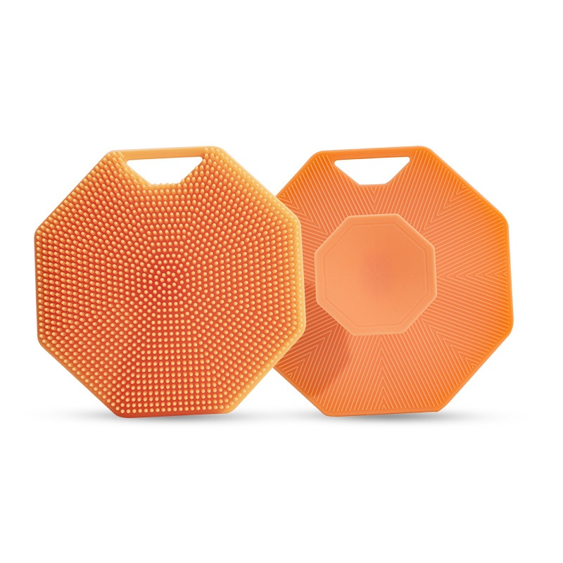 Hexagon Shape Facial Cleansing Brush Silicone Face Wash Bath Brush Removes Silicone Face Scrubber