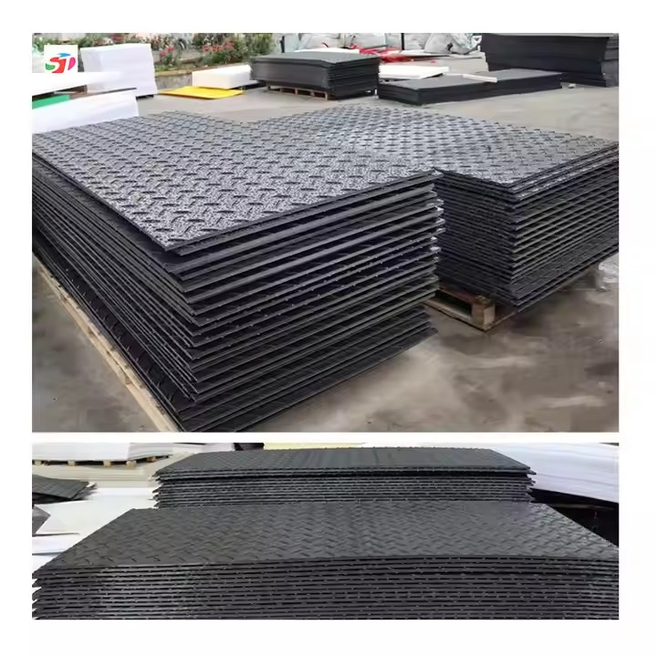Customized HDPE Sheet Construction Temporary Ground Protection Mat 4X8FT 2-25mm Customized Color PVC Sheet Factory Sandwich Plastic Board UHMWPE Sheet