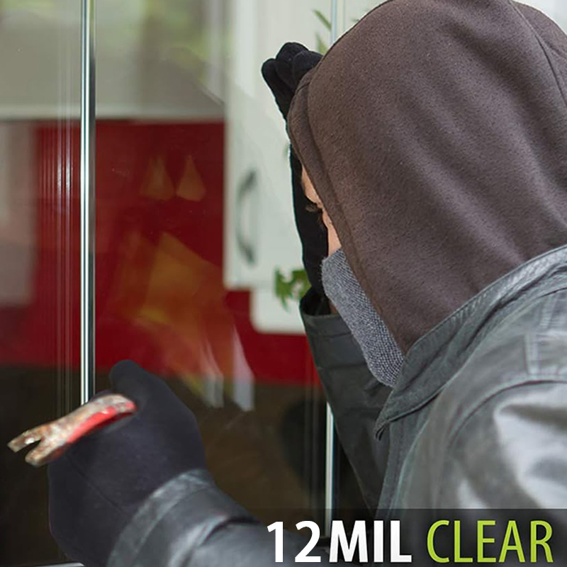 12mil Safety Security Explosion Proof Impact Resistant Decorative Window Building Glass Film