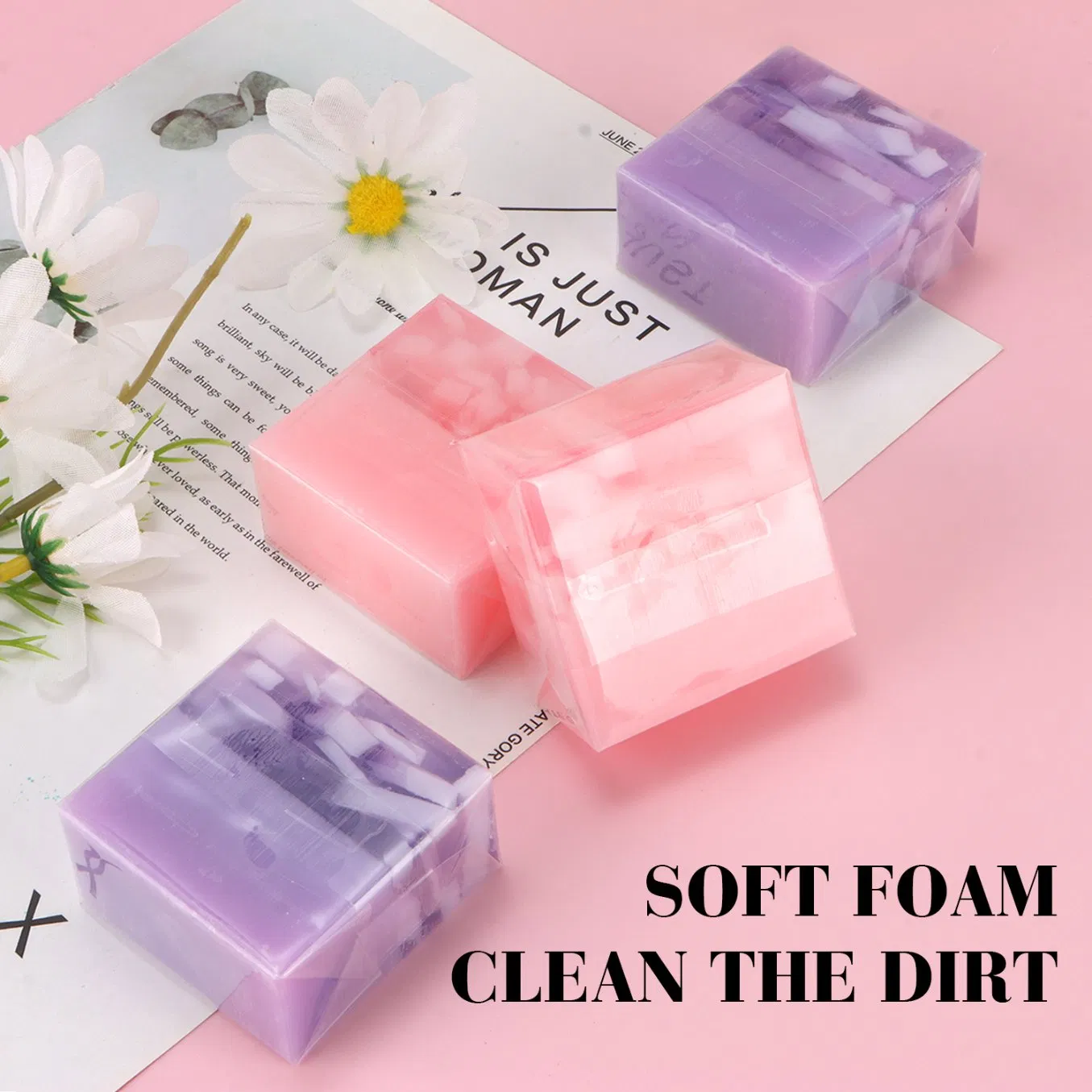 Natural Lavender Essential Oil Soap for Soothing Skin Care
