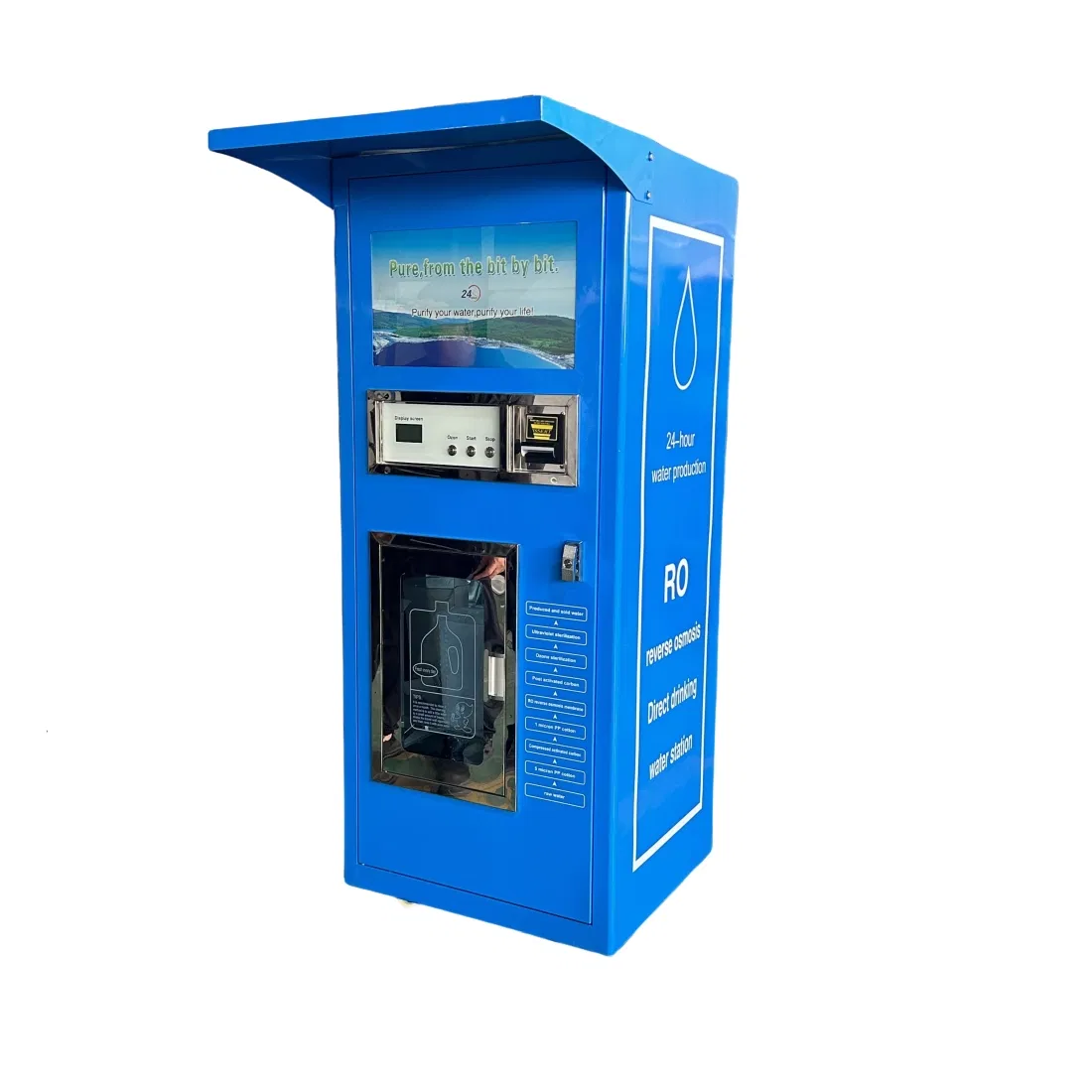 Self-Service IC Card Swiping Coin Operated Barrel Bucket 5 Gallon Community Drinking Water Vending Machine
