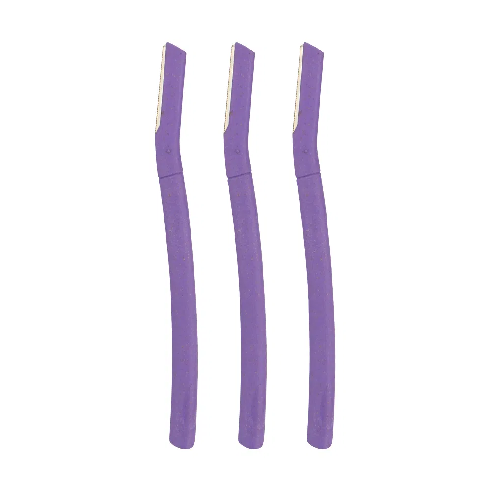 Dermaplaning Women Eyebrow Razor Biodegradable Wheat Straw Facial Razor Eco Friendly Trimmer