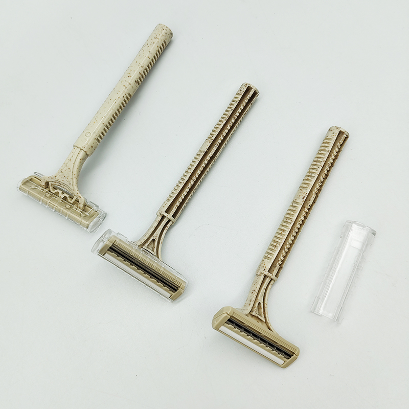 OEM Eco-Friendly Biodegradable Disposable Travel Shaving Razor