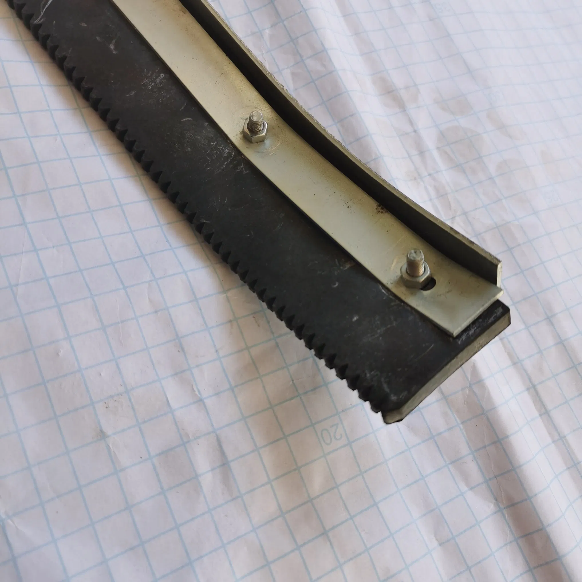 Curved Notched Floor Squeegees Wipers for Floor, Roof