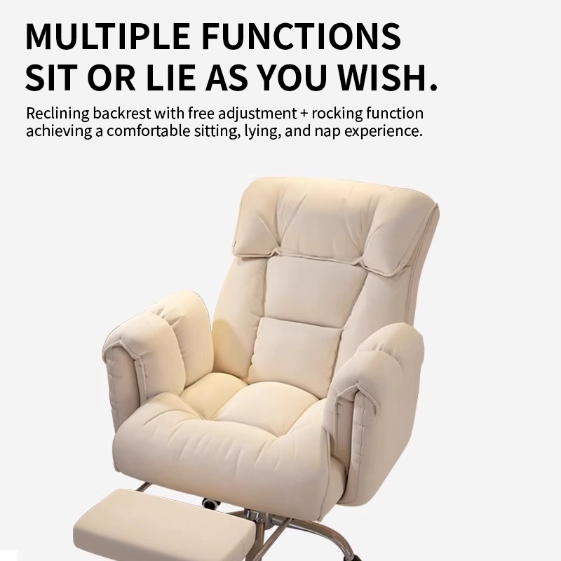 Wholesale Home Office Furniture Comfortable Sofa Chair Design Swivel Computer Chair with Lift & Reclining Footrest