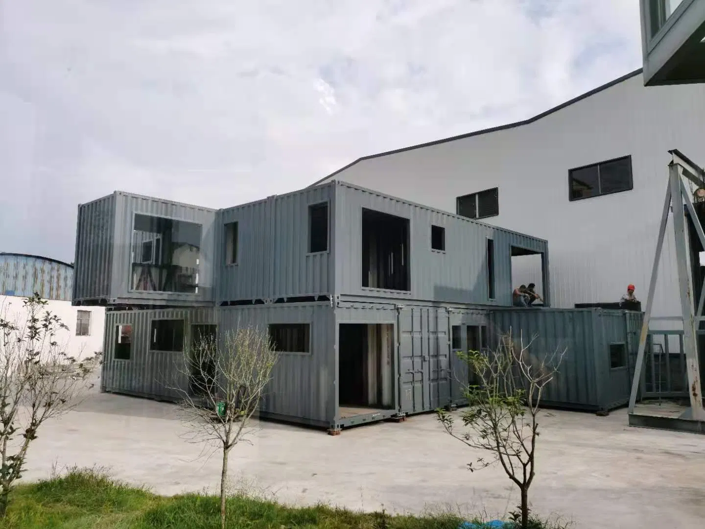 Luxury European Ready Made Living Two Storey Prefab Prefabricated Container Home House Villa