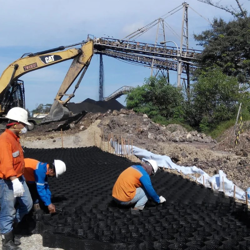HDPE Geocell Driveway for Erosion Control Gravel Stabilizer Retaining Wall Slope Protection