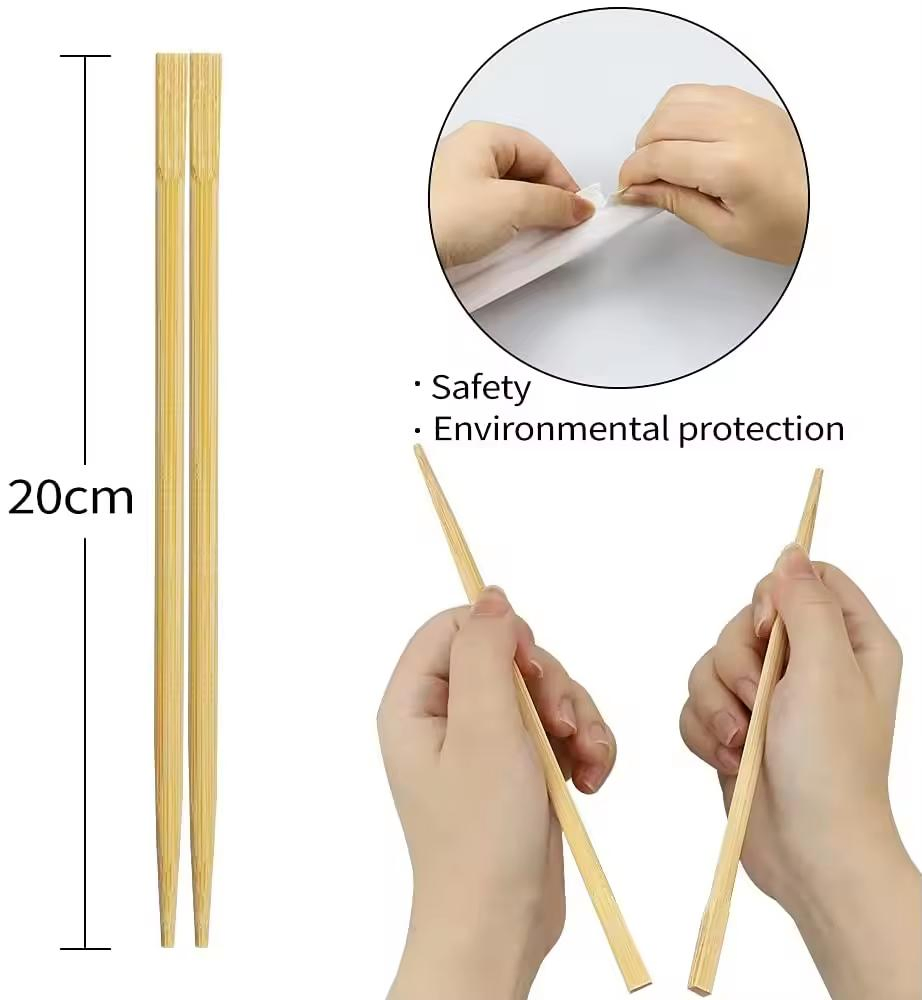 Wholesale Bamboo Twin Chopsticks Food Grade Disposable Chopsticks Sushi Chopstick Use in Restaurant