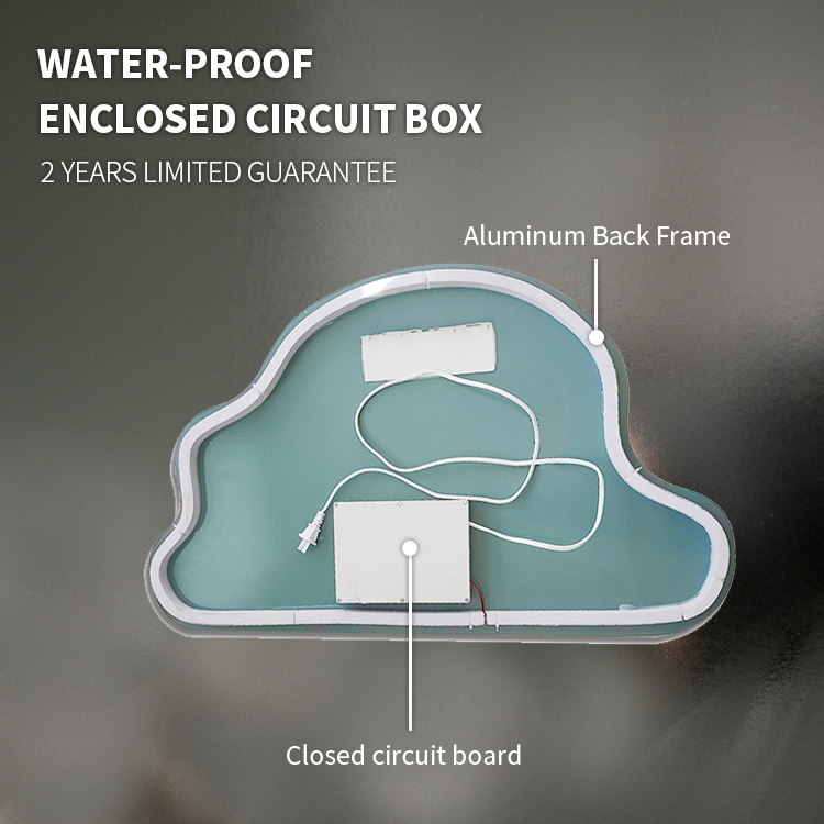 Cloud Shape Bathroom LED Lighting Mirror Anti-Fog Blue Tooth Bathroom Makeup LED Light Mirror