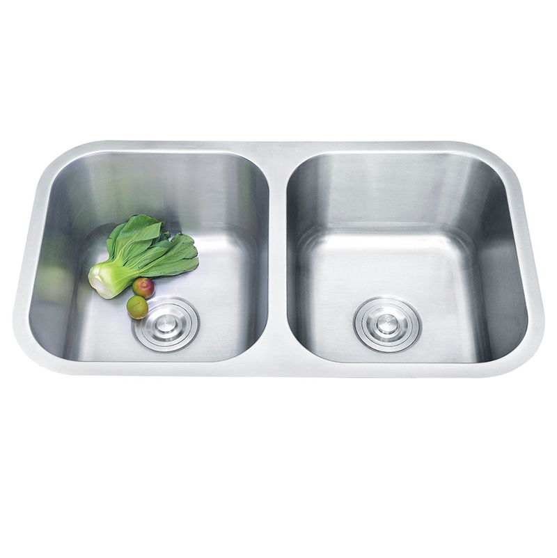 Premium Polished Double Bowl Stainless Steel Kitchen Sink