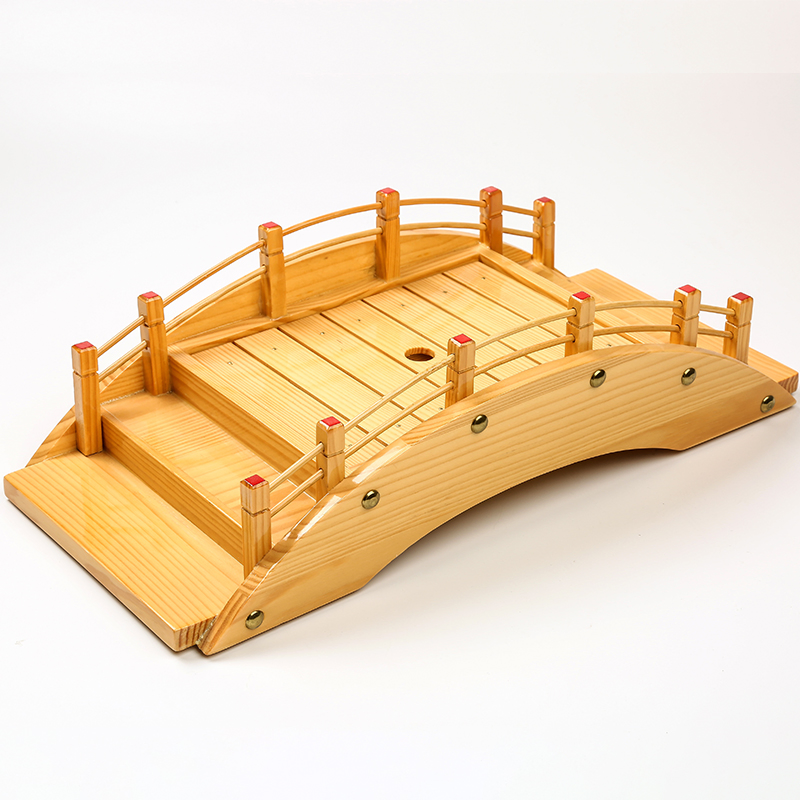 High Quality Japanese Bamboo Wooden Sushi Bridge for Sale