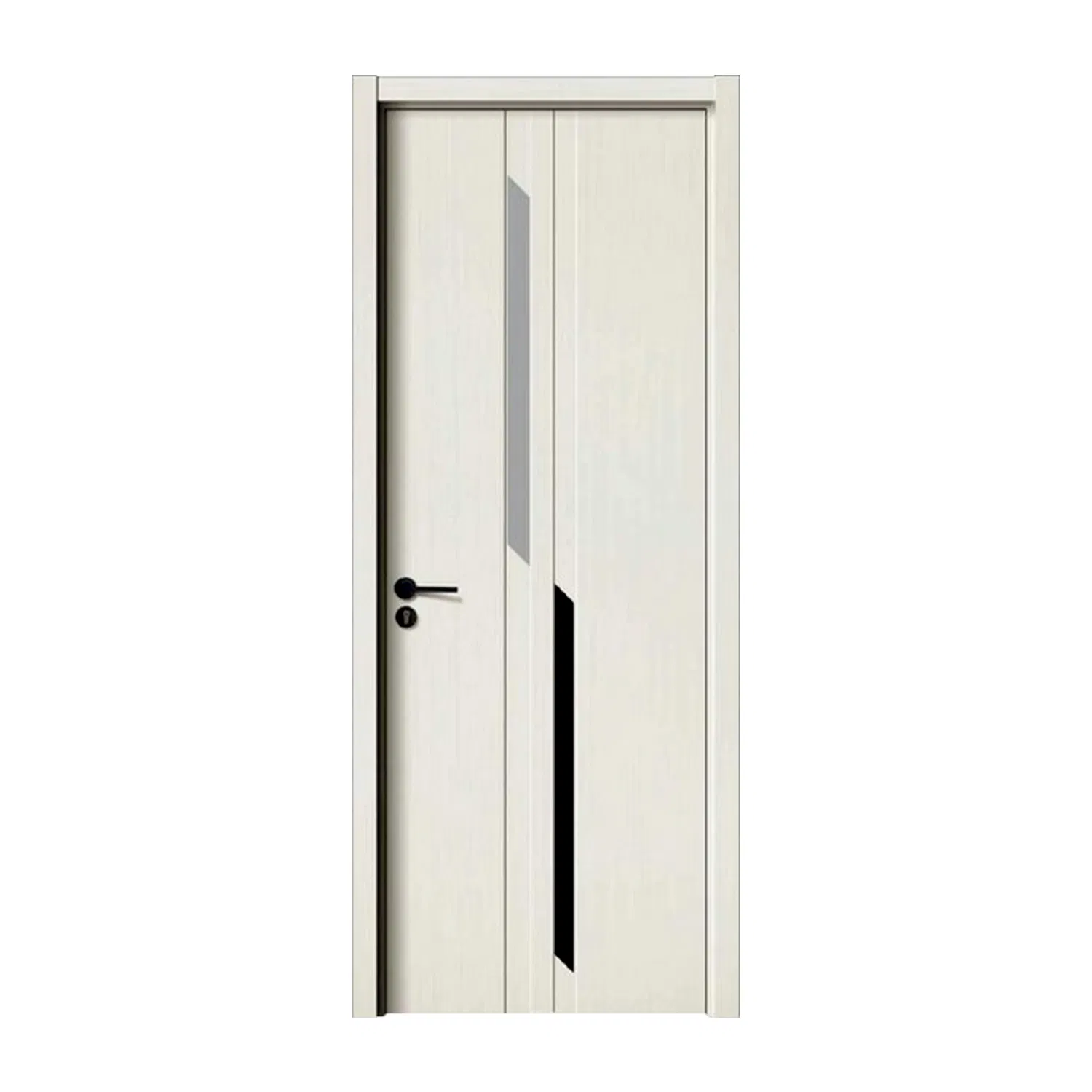 Factory Wholesale Customized PVC WPC MDF Steel Glass Room Exterior Sliding Solid Wood Doors Room Wooden Security Door for Houses Interior Office Toilet Bathroom