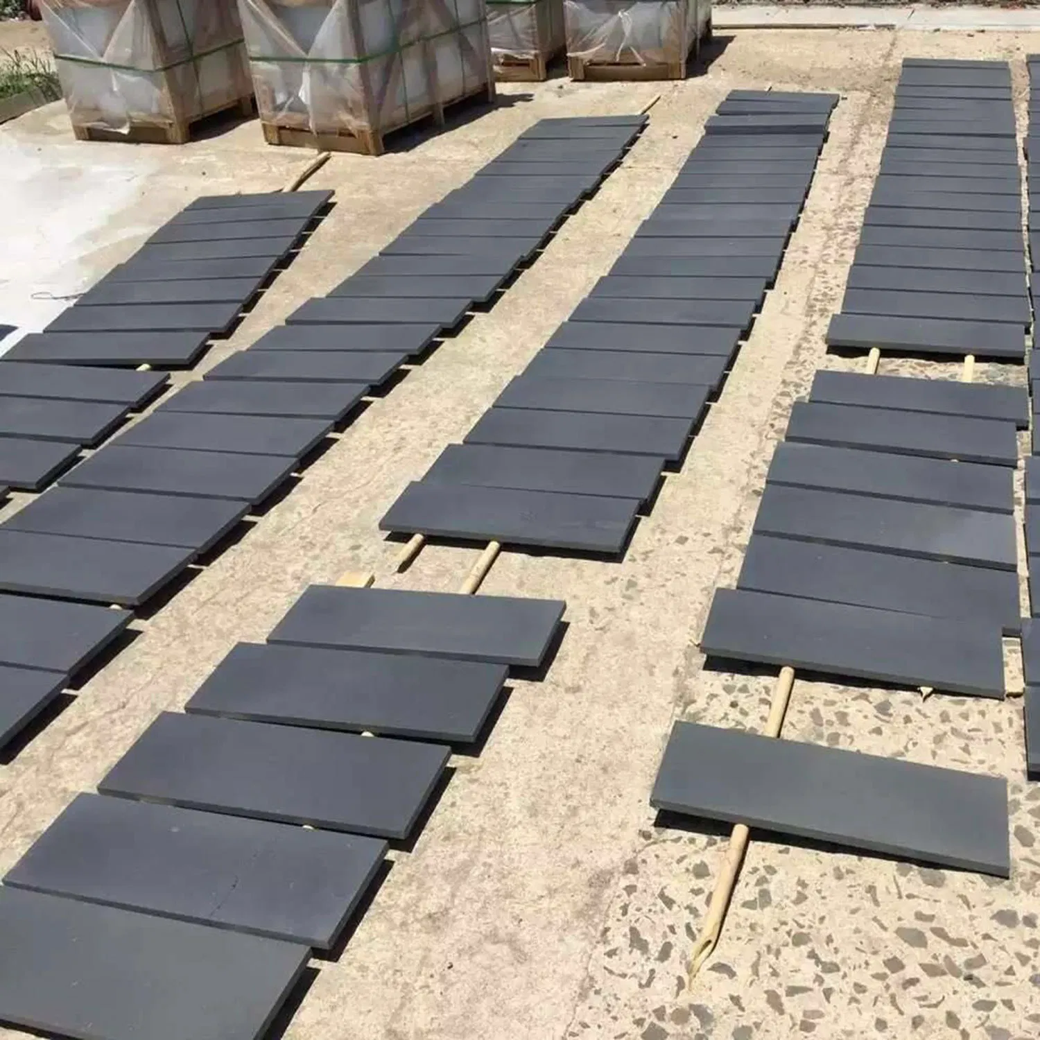 Chinese Natural Hainan Black Grey Andesite Stone for Flooring Tile