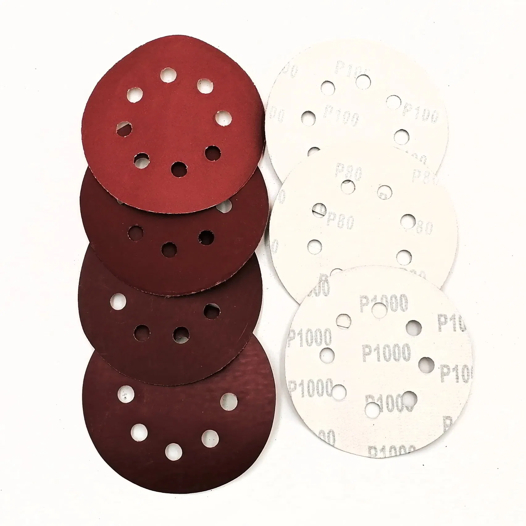 Шлифовальные диски 125 мм на липучке, зерно 120