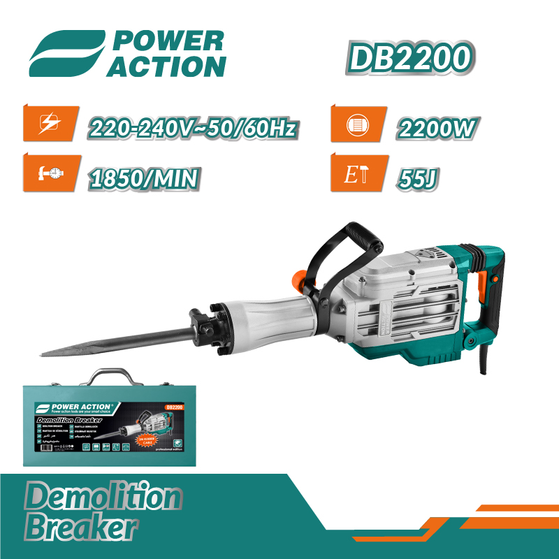 Отбойный молоток Power Action 2200W 55J