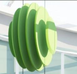 Kuscircle Polyester Fiber Suspend Acoustic Hanging Panel in The Working Space