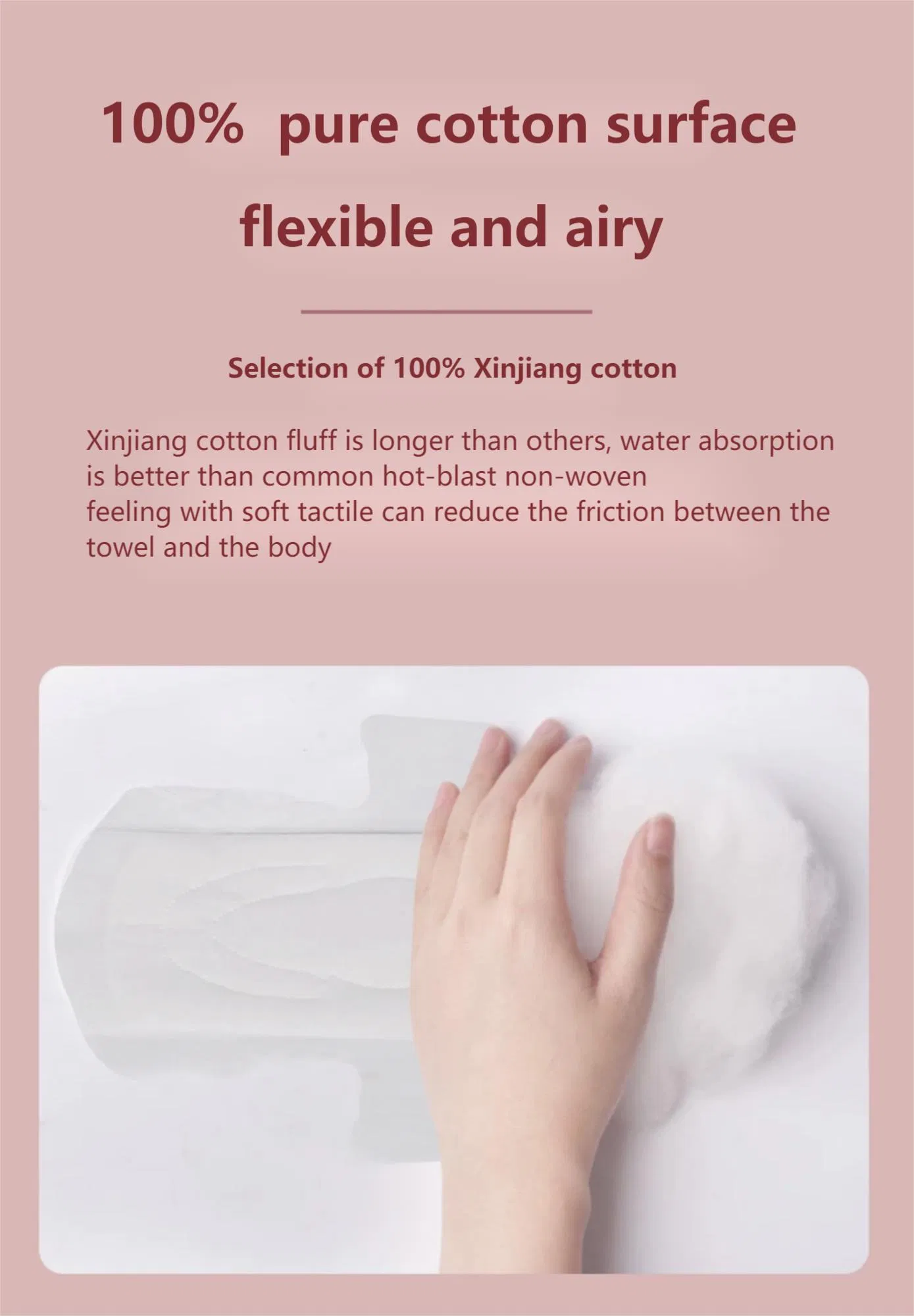 Jwc China Wholesale Eco-Friendly Sanitary Women Napkin