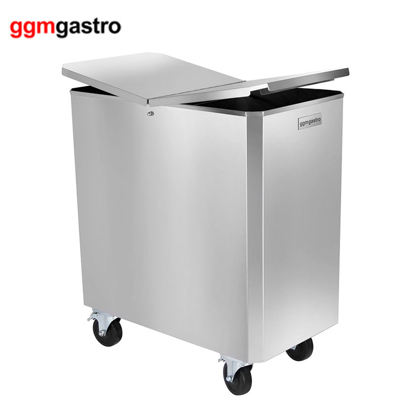 Прямоугольный мусорный бак с крышкой, 150 л