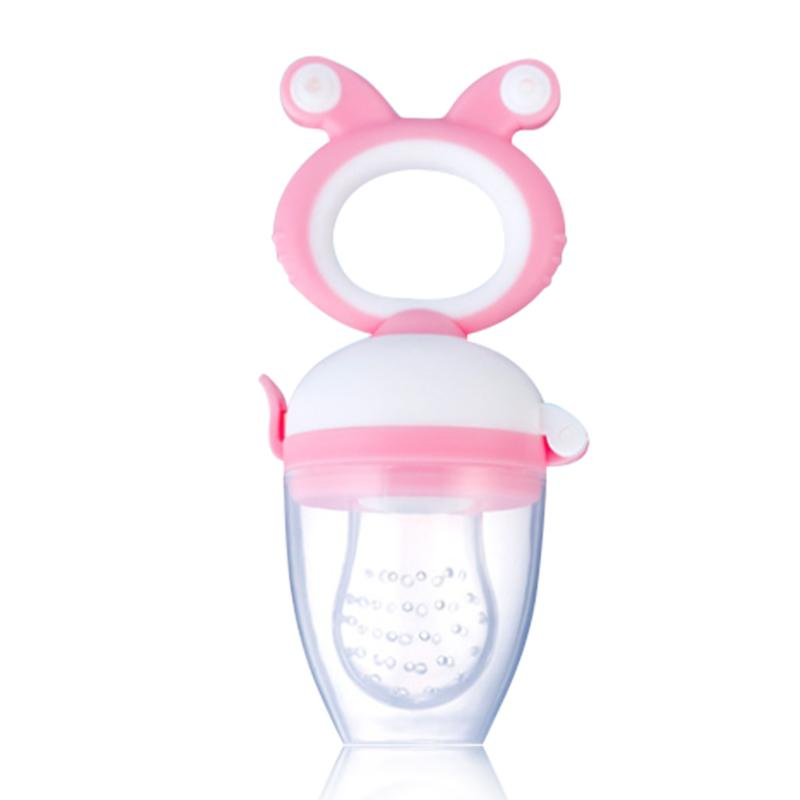 Baby Food Feeder Pacifier with Replacement Silicone Pouches Fresh Food Teething Toy for Toddlers Infant