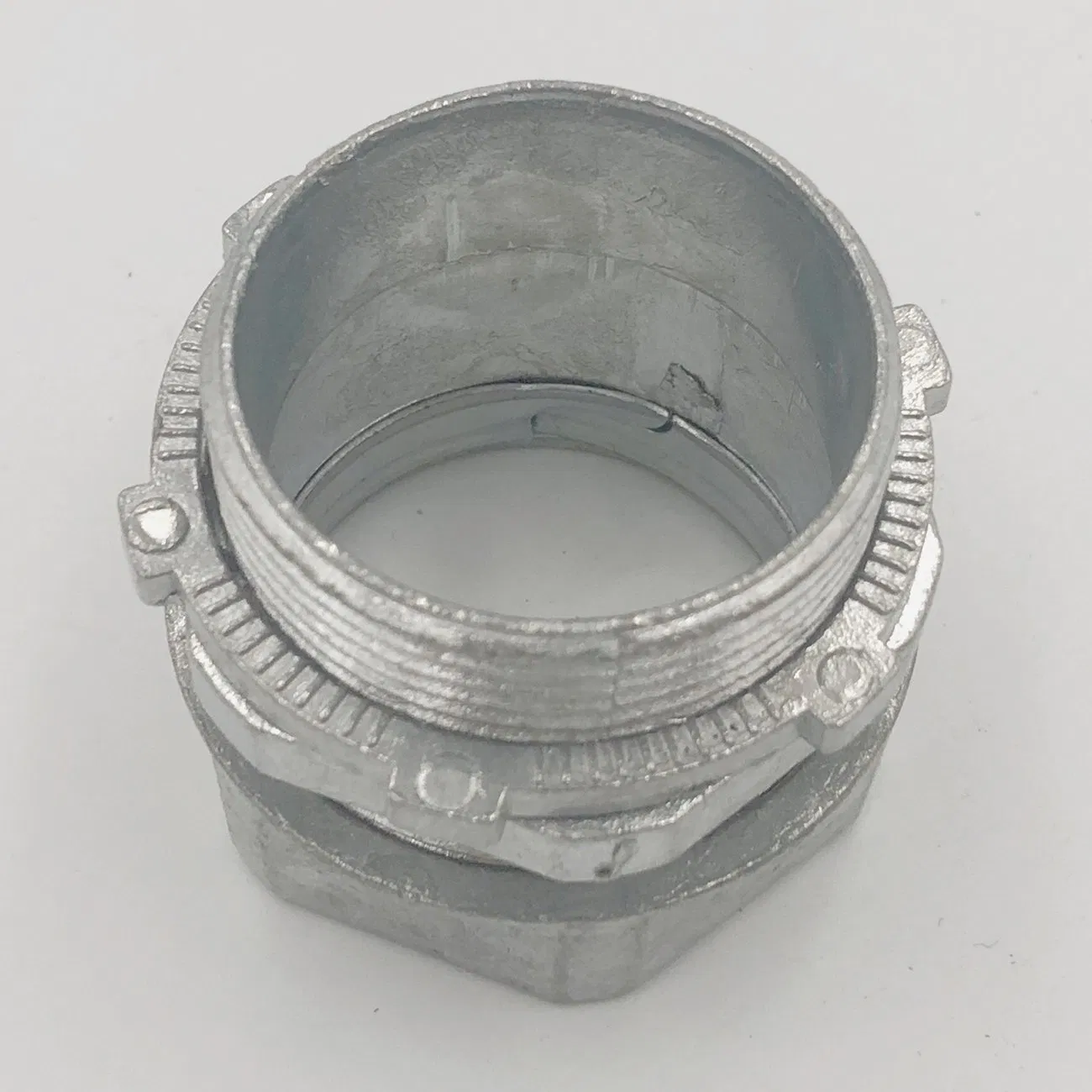 Steel Galvanized Conduit Fitting Pipe Fitting Aluminum EMT Connector Compression Type