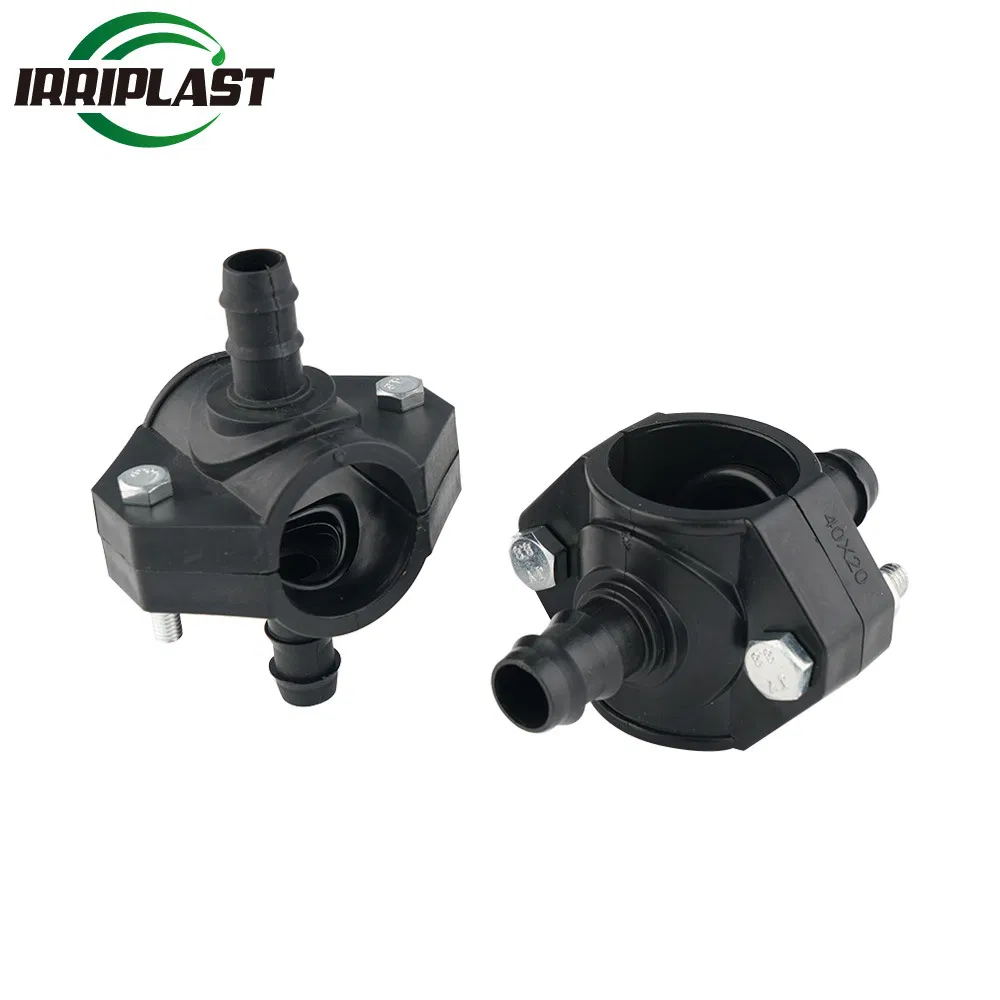 Pn16 HDPE Raw Material Axial Impact Resistance PP Clamp Saddle Irrigation