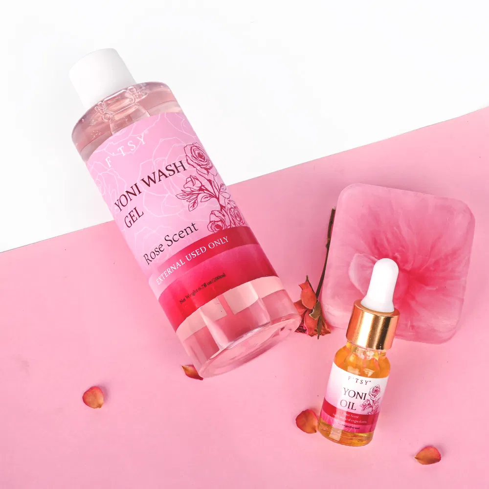 OEM Manufacturer Yoni Skincare Sets Vegan pH Balance Body Oil Yoni Gel Body Wash Rose Yoni Care Set