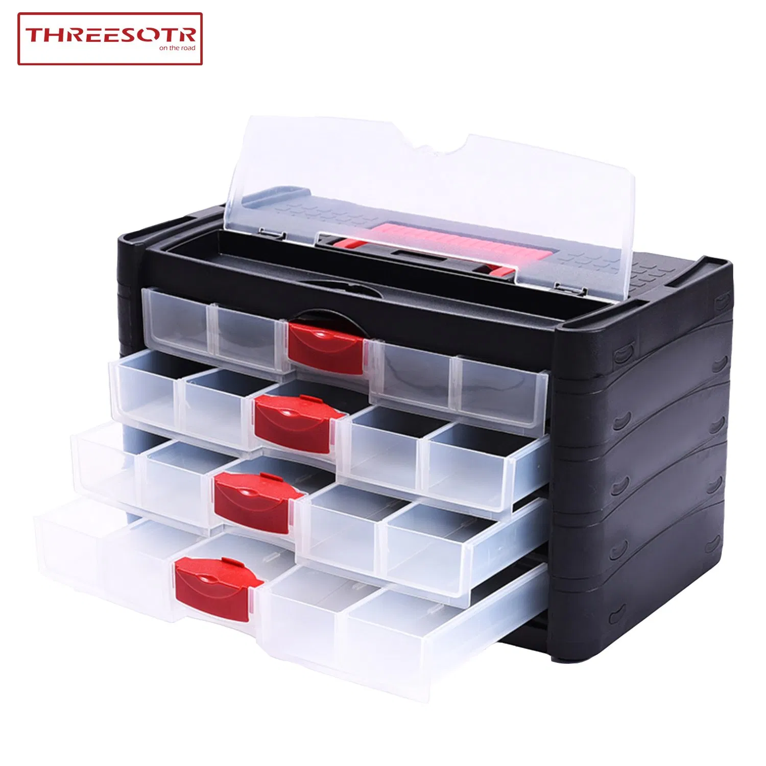 Пластиковый органайзер с 3 ящиками для хранения