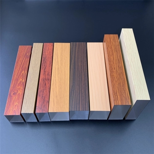 Customize 6063t5 Powder Coating Wood Grain Aluminium Profile Extrusion Profile