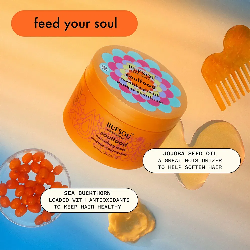 Private Label Professional Salon Masque Nourrissant Hairfood Jojoba Oil Sea Buckthorn Nourishing Repair Damaged Hair Mask