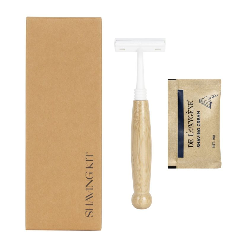 Vacation Rental Durable Comfort Safe Compact Easy-to-Clean Hotel Shaving Kit