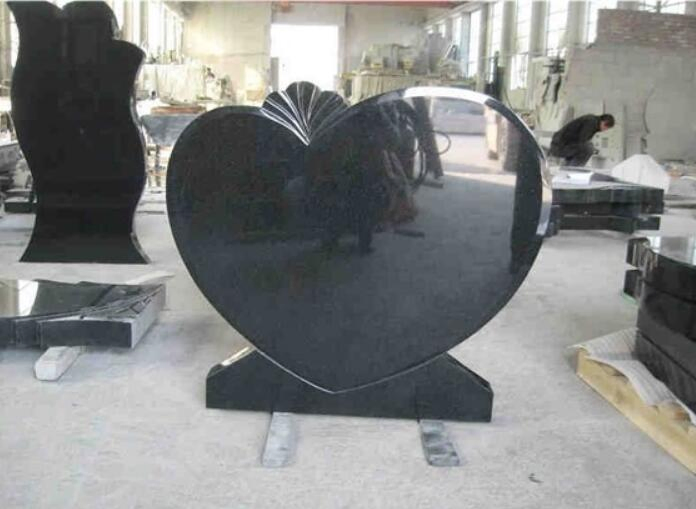 Natural Stone SF-T-049 absolute Black Granite Tombstone for Memorial/Dead/cemetery/graveyard