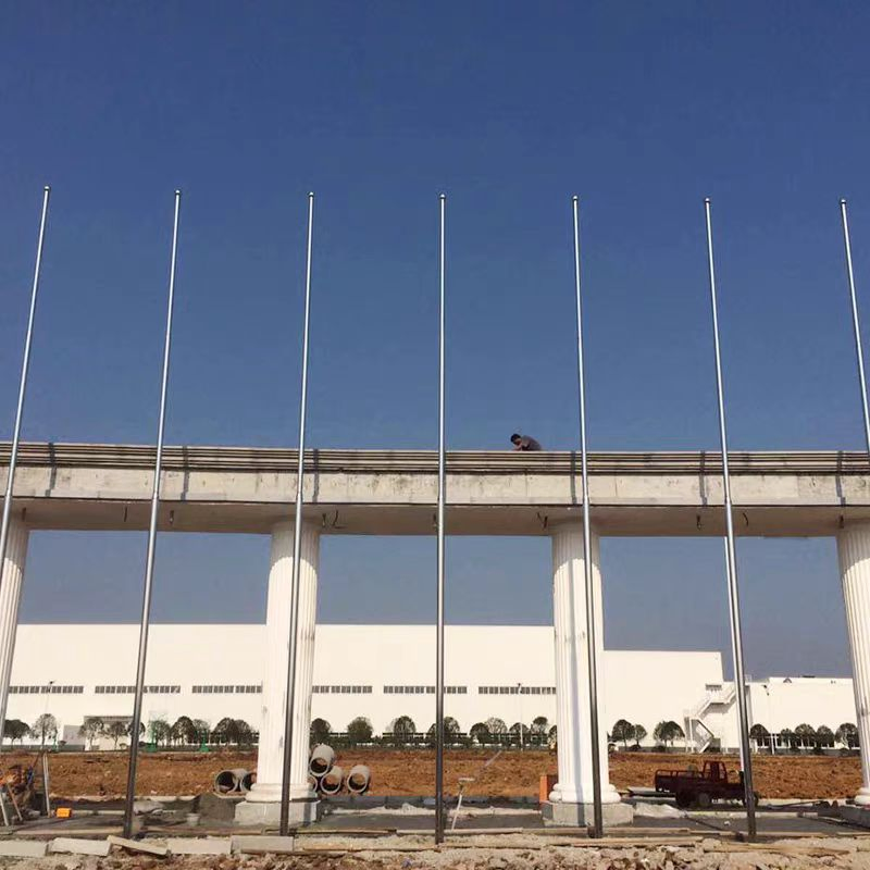 304 316 Stainless Steel Commercial Outdoor Giant High Mast Flag Pole Flagpole