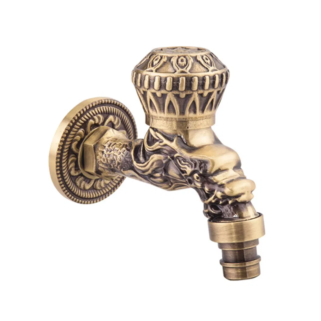 Classic Brass Bibcock Tap for Elegant Bathroom Basin Experience