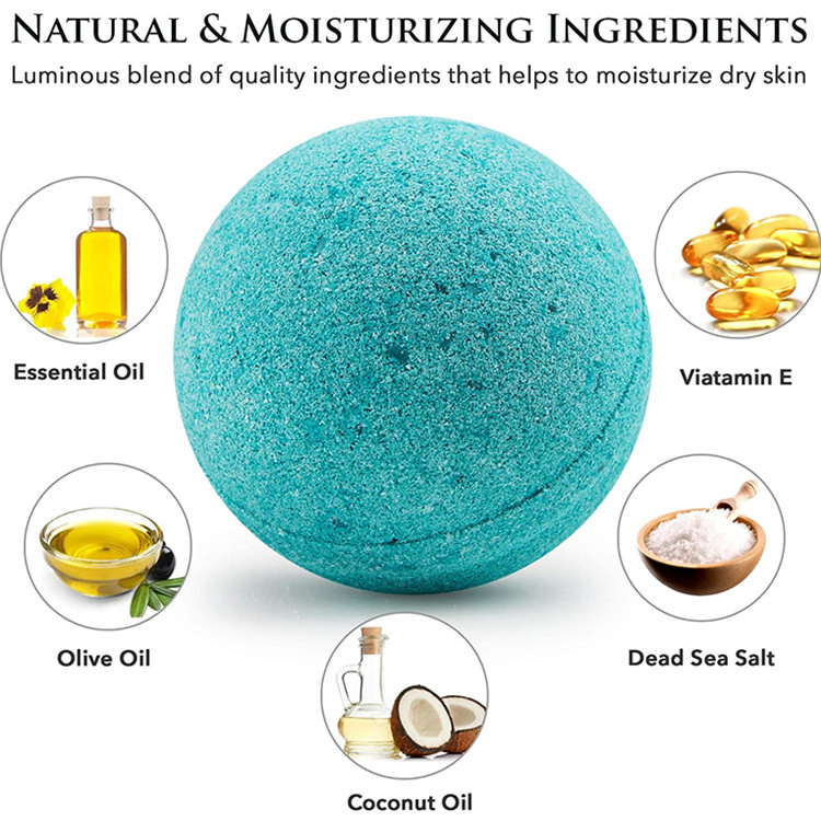 Advanced Custom Fizzy Bath Bombs Gift Set with Natural Essential Oils