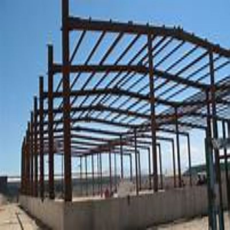 H Section Column Lightweight Steel Structure Clean Span Portal Frame Plant