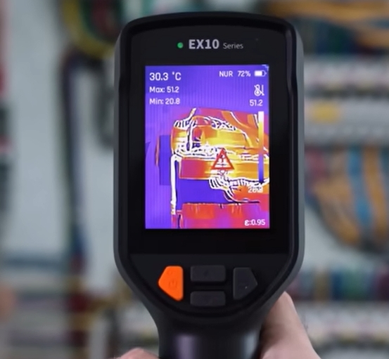 Ex10 Handheld Thermal Camera with Ai Super-Resolution & 320×240 IR Resolution