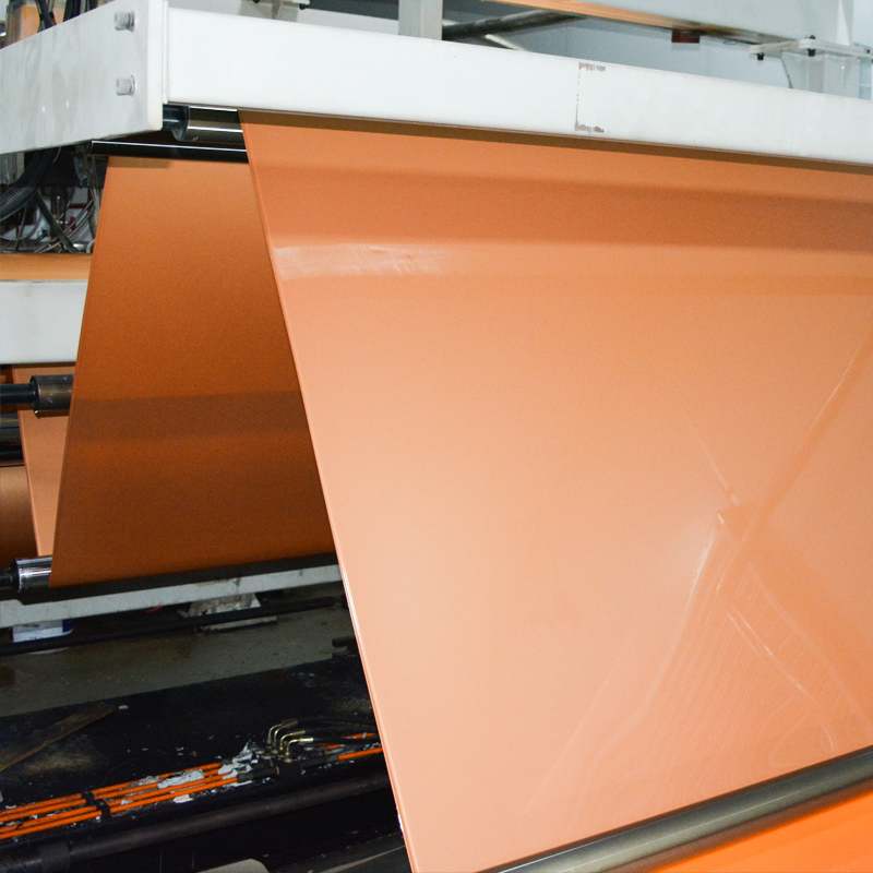 Anti Oil High Glossy Coffee PETG Film for Furniture Panel Decoration