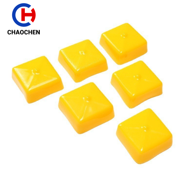1X1, 1 5/8X1 5/8 (41X41) , 2X2 Inch Flexible Vinyl Rubber Square End Caps for Stainless Steel Pipe/Packing Tubes, Square Plastic Cap for Unistrut Channel