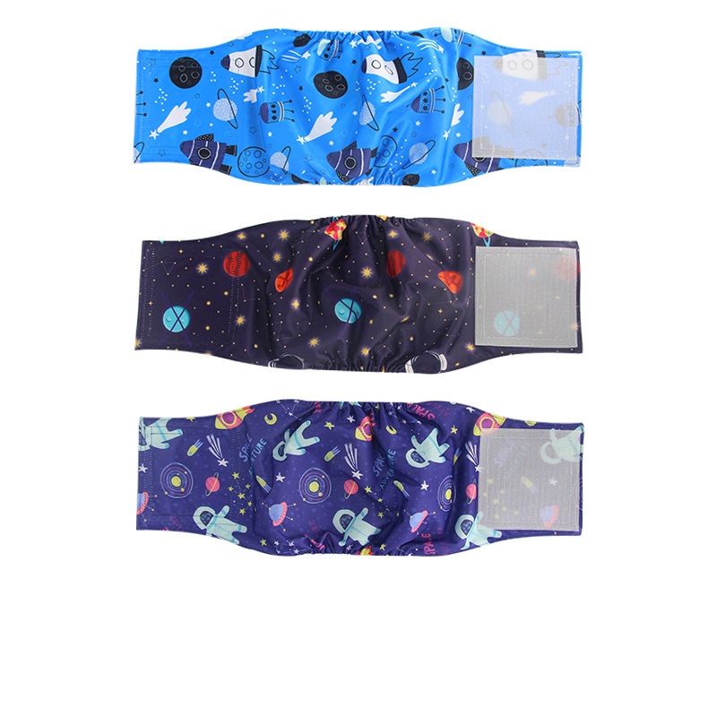 Male Dog Physiological Pants 3-Piece Set, Pet Physiological Pants, Dog Urine Pad, Washable Dog Physiological Pants