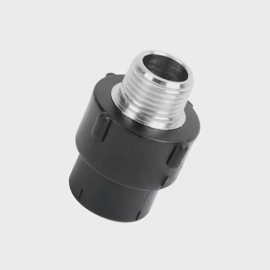 Factory Thread Fitting Male Adaptor PE Water Pipe Butt Fusion Socket Fitting HDPE Pipe Fitting