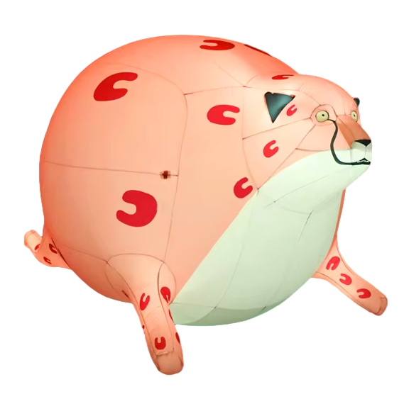 Inflatable Toy Animal Custom Giant Advertising Cartoon Leopard for Decoration Hot Sale Inflatable Statue Huge