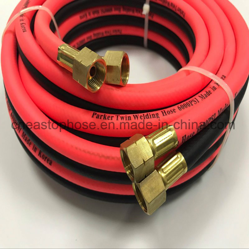 PVC Twin Welding Hose for Air, Gas, 6000psi