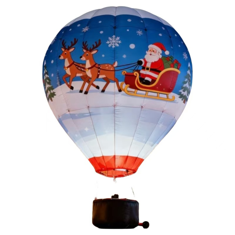 Customzied Inflatable Christmas Air Hot Balloon Display Decoration