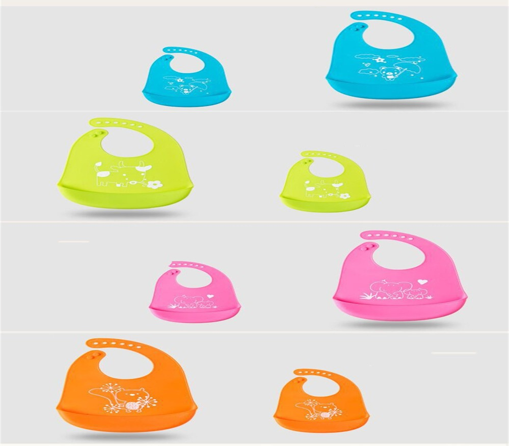 Wholesale Price Silica Gel Non-Slip Comfortable Folding Traveling Baby Bib