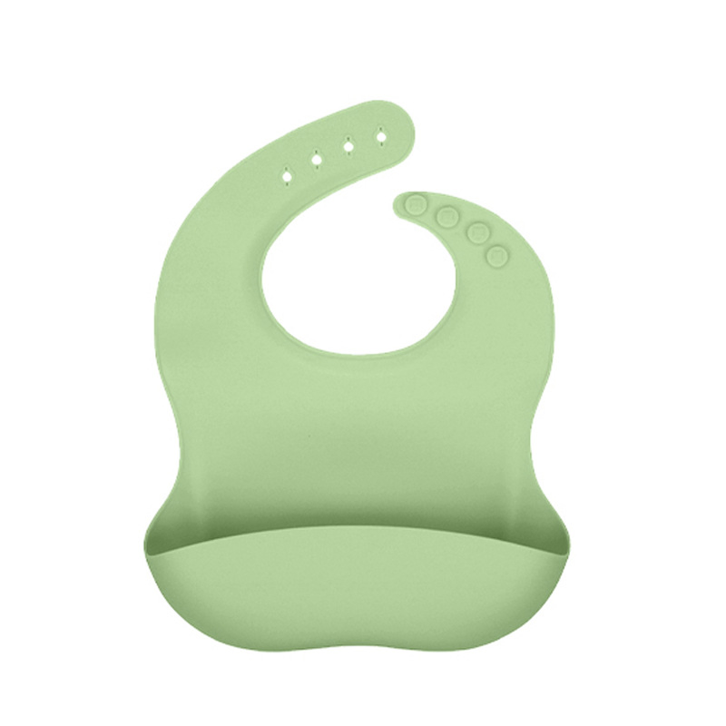 Custom Private Label BPA Free Adjustable Waterproof Silicone Baby Bibs
