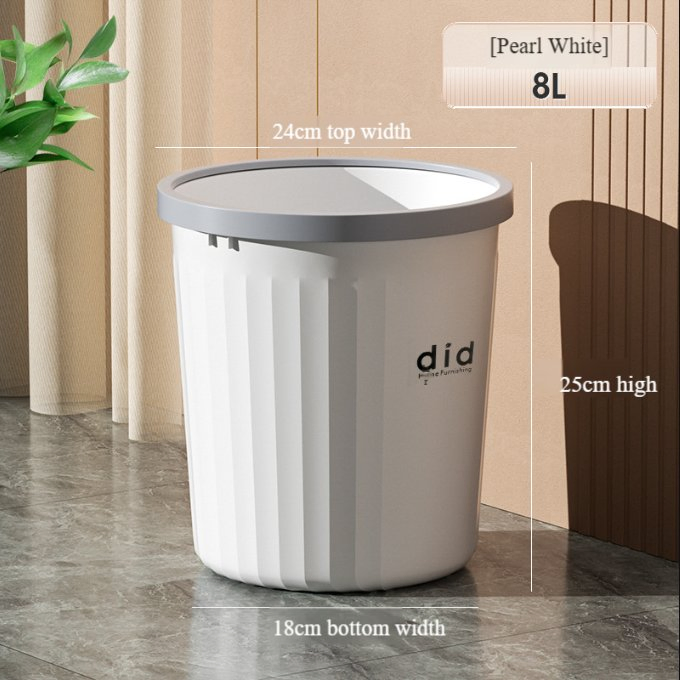 Luxury Creamy Trash Can: Perfect for Any Home Environment