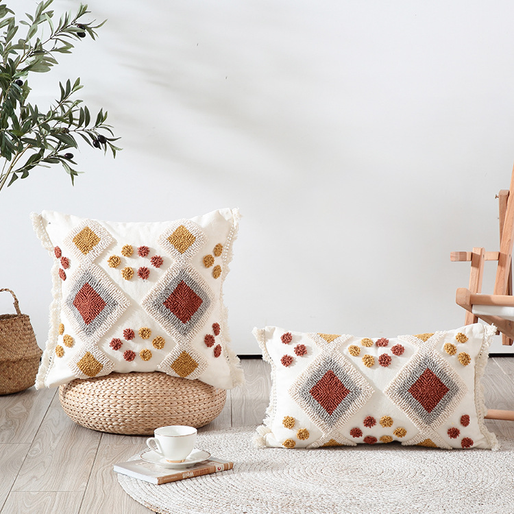 Custom Color Boho Cushion Cover for Stylish Sofa Accessories
